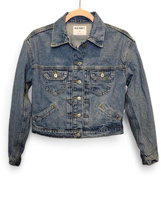 Old Navy Jackets & Blazers - Old Navy Light Blue Washed Cropped Denim Jean Jacket XS Y2K 90s Fall Spring